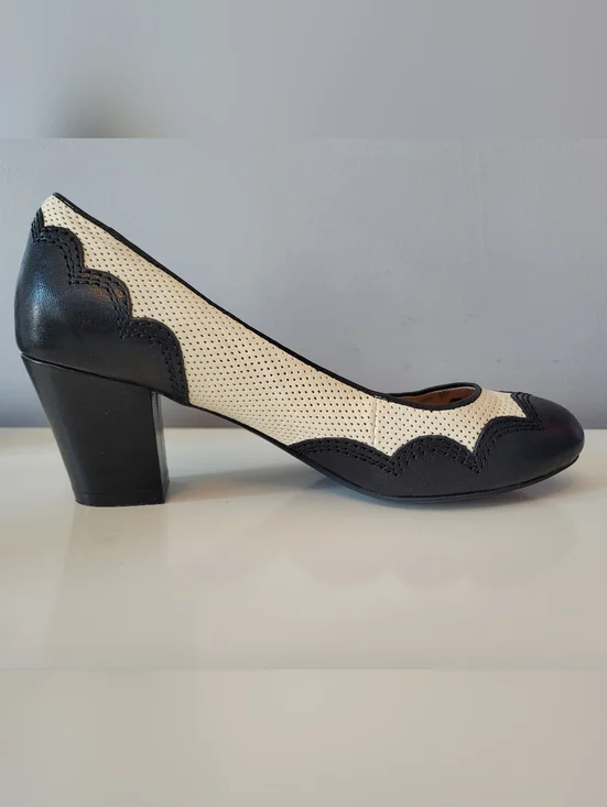 Miss L Fire Perforated Leather Heels, VGUC, Size 39 - Picture 5 of 11